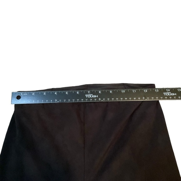 Lysse Black Stretch Pull-on Trouser Pant Size S Suede Feel - Picture 4 of 8